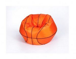 Кресло-мешок Баскетбольный мяч большой оранжево-черное в Губкинском - gubkinskiy.ok-mebel.com | фото 2