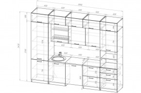 АНТИКА Кухонный гарнитур Экстра 5 (3000 мм) в Губкинском - gubkinskiy.ok-mebel.com | фото 2