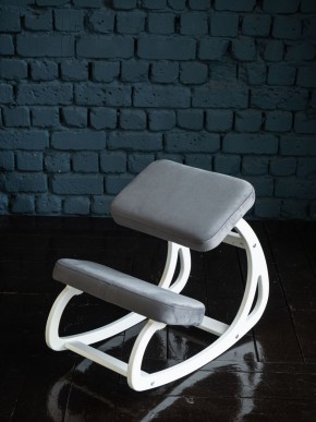 Балансирующий коленный стул Конёк Горбунёк (Белый) в Губкинском - gubkinskiy.ok-mebel.com | фото 3