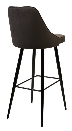 Барный стул NEPAL-BAR ГРАФИТ #14, велюр/ черный каркас (H=78cm) М-City в Губкинском - gubkinskiy.ok-mebel.com | фото 3
