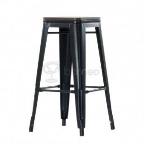 Барный табурет Barneo N-237 Tolix style Wood (цвет RAL) в Губкинском - gubkinskiy.ok-mebel.com | фото