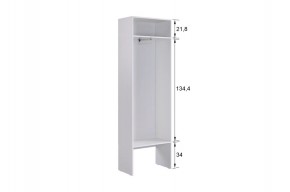 БАСКО Прихожая К8 (белое дерево) в Губкинском - gubkinskiy.ok-mebel.com | фото 4