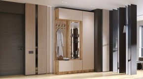 БАВАРИЯ Прихожая (дуб вотан/кашемир) в Губкинском - gubkinskiy.ok-mebel.com | фото