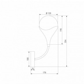 Бра Eurosvet Calyx 60169/1 никель в Губкинском - gubkinskiy.ok-mebel.com | фото 4