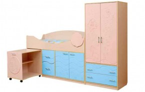 Набор мебели для детской Юниор -12.2 (700*1860) МДФ матовый в Губкинском - gubkinskiy.ok-mebel.com | фото