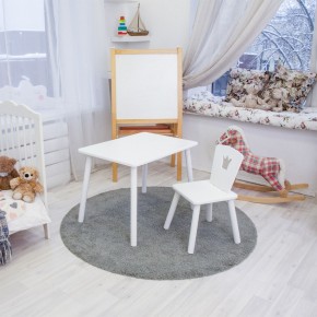 Детский комплект стол и стул «Корона» Rolti Baby (белый/белый, массив березы/мдф) в Губкинском - gubkinskiy.ok-mebel.com | фото 2