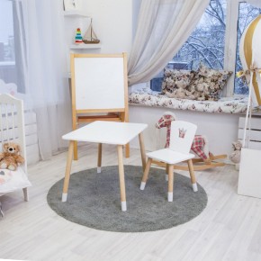 Детский комплект стол и стул «Корона» Rolti Baby (белый/береза, массив березы/мдф) в Губкинском - gubkinskiy.ok-mebel.com | фото 3