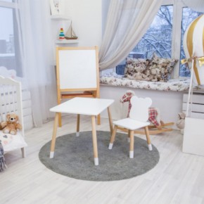 Детский комплект стол и стул «Мишка» Rolti Baby (белый/береза, массив березы/мдф) в Губкинском - gubkinskiy.ok-mebel.com | фото 3