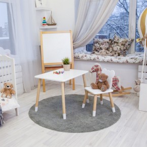 Детский комплект стол и стул «Мишка» Rolti Baby (белый/береза, массив березы/мдф) в Губкинском - gubkinskiy.ok-mebel.com | фото 6