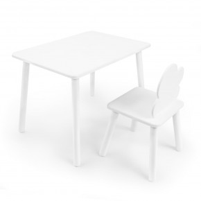 Детский комплект стол и стул «Облачко» Rolti Baby (белый/белый, массив березы/мдф) в Губкинском - gubkinskiy.ok-mebel.com | фото 1