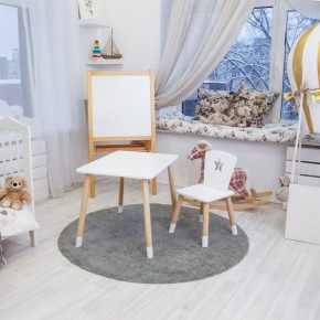 Детский комплект стол и стул «Звезда» Rolti Baby (белый/береза, массив березы/мдф) в Губкинском - gubkinskiy.ok-mebel.com | фото 3