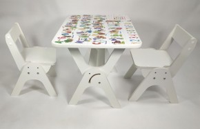 Детский растущий стол-парта и два стула Я САМ "Умка-Дуо" (Алфавит) в Губкинском - gubkinskiy.ok-mebel.com | фото 1