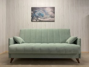 Диван Престиж-3 (НПБ) велюр Sensey mist green в Губкинском - gubkinskiy.ok-mebel.com | фото