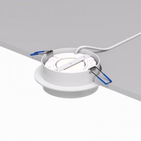 DK2090-WH Встраиваемый светильник FLAT, IP 20, до 15 Вт, GX53, LED, белый, алюминий в Губкинском - gubkinskiy.ok-mebel.com | фото 3