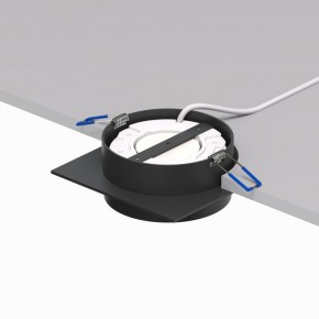 DK2091-BK Встраиваемый светильник FLAT, IP 20, до 15 Вт, GX53, LED, черный, алюминий в Губкинском - gubkinskiy.ok-mebel.com | фото 4