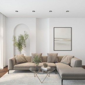 DK2091-BK Встраиваемый светильник FLAT, IP 20, до 15 Вт, GX53, LED, черный, алюминий в Губкинском - gubkinskiy.ok-mebel.com | фото 5