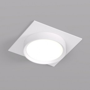 DK2091-WH Встраиваемый светильник FLAT, IP 20, до 15 Вт, GX53, LED, белый, алюминий в Губкинском - gubkinskiy.ok-mebel.com | фото