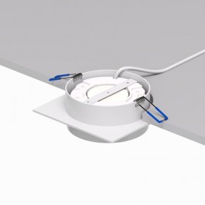 DK2091-WH Встраиваемый светильник FLAT, IP 20, до 15 Вт, GX53, LED, белый, алюминий в Губкинском - gubkinskiy.ok-mebel.com | фото 4