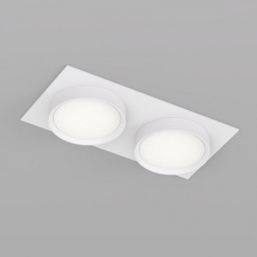 DK2092-WH Встраиваемый светильник FLAT, IP 20, до 15 Вт, GX53, LED, белый, алюминий в Губкинском - gubkinskiy.ok-mebel.com | фото 2