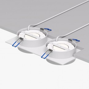 DK2092-WH Встраиваемый светильник FLAT, IP 20, до 15 Вт, GX53, LED, белый, алюминий в Губкинском - gubkinskiy.ok-mebel.com | фото 4