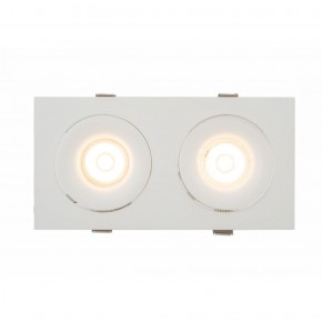 DK2122-WH Встраиваемый светильник, IP 20, 50 Вт, GU10, белый, алюминий в Губкинском - gubkinskiy.ok-mebel.com | фото 1