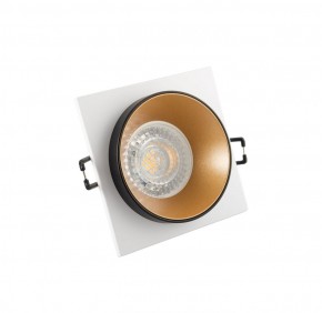 DK2402-GD Встраиваемый светильник, IP 20, 50 Вт, GU10, черный/золотой, алюминий в Губкинском - gubkinskiy.ok-mebel.com | фото
