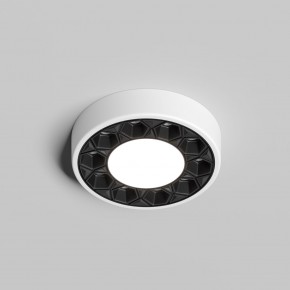 DK2440-WB Встраиваемый светильник DUAL 5+5 Вт, LED 4000K, IP 20, d90mm, белый/черный, алюминий/акрил в Губкинском - gubkinskiy.ok-mebel.com | фото 2