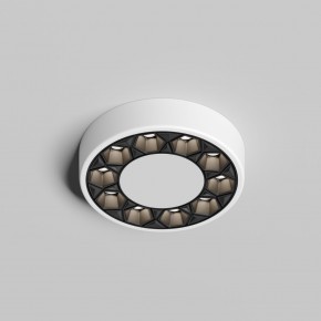 DK2440-WB Встраиваемый светильник DUAL 5+5 Вт, LED 4000K, IP 20, d90mm, белый/черный, алюминий/акрил в Губкинском - gubkinskiy.ok-mebel.com | фото 3