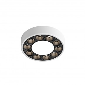 DK2440-WB Встраиваемый светильник DUAL 5+5 Вт, LED 4000K, IP 20, d90mm, белый/черный, алюминий/акрил в Губкинском - gubkinskiy.ok-mebel.com | фото 4