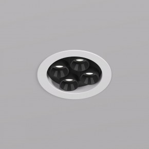 DK2510-WB Встраиваемый светильник SPACE со светодиодом d65 220V 8W 38° 4000К IP20 белый/черный алюминий в Губкинском - gubkinskiy.ok-mebel.com | фото