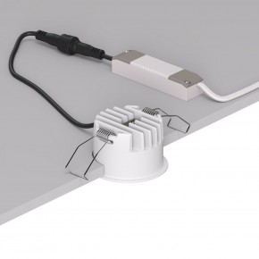 DK2510-WB Встраиваемый светильник SPACE со светодиодом d65 220V 8W 38° 4000К IP20 белый/черный алюминий в Губкинском - gubkinskiy.ok-mebel.com | фото 3