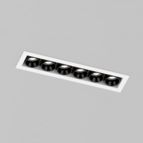 DK2514-WB Встраиваемый светильник SPACE со светодиодом L126mm 220V 10W 38° 4000К IP20 белый/черный алюминий в Губкинском - gubkinskiy.ok-mebel.com | фото