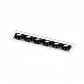 DK2514-WB Встраиваемый светильник SPACE со светодиодом L126mm 220V 10W 38° 4000К IP20 белый/черный алюминий в Губкинском - gubkinskiy.ok-mebel.com | фото 5