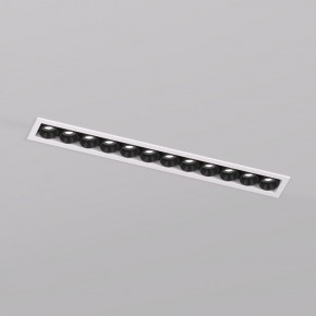 DK2515-WB Встраиваемый светильник SPACE со светодиодом L240mm 220V 20W 38° 4000К IP20 белый/черный алюминий в Губкинском - gubkinskiy.ok-mebel.com | фото