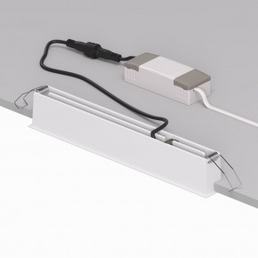 DK2515-WB Встраиваемый светильник SPACE со светодиодом L240mm 220V 20W 38° 4000К IP20 белый/черный алюминий в Губкинском - gubkinskiy.ok-mebel.com | фото 3