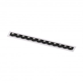 DK2515-WB Встраиваемый светильник SPACE со светодиодом L240mm 220V 20W 38° 4000К IP20 белый/черный алюминий в Губкинском - gubkinskiy.ok-mebel.com | фото 4