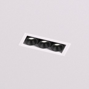 DK2530-WB Встраиваемый светильник SPACE со светодиодом под шпатлевку L69mm 220V 6W 38° 4000К IP20 белый/черный алюминий в Губкинском - gubkinskiy.ok-mebel.com | фото