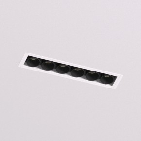 DK2531-WB Встраиваемый светильник SPACE со светодиодом под шпатлевку L126mm 220V 10W 38° 4000К IP20 белый/черный алюминий в Губкинском - gubkinskiy.ok-mebel.com | фото 2