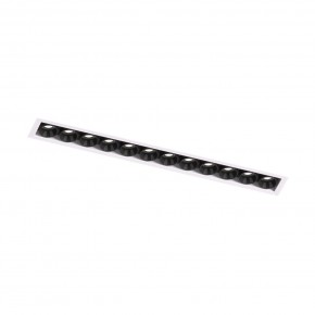 DK2532-WB Встраиваемый светильник SPACE со светодиодом под шпатлевку L240mm 220V 20W 38° 4000К IP20 белый/черный алюминий в Губкинском - gubkinskiy.ok-mebel.com | фото 5