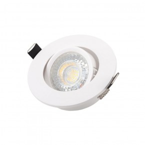 DK3020-WH Встраиваемый светильник, IP 20, 10 Вт, GU5.3, LED, белый, пластик в Губкинском - gubkinskiy.ok-mebel.com | фото 3