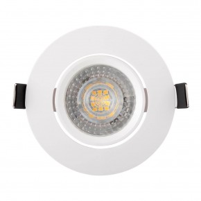 DK3020-WH Встраиваемый светильник, IP 20, 10 Вт, GU5.3, LED, белый, пластик в Губкинском - gubkinskiy.ok-mebel.com | фото