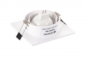 DK3021-WH Встраиваемый светильник, IP 20, 10 Вт, GU5.3, LED, белый, пластик в Губкинском - gubkinskiy.ok-mebel.com | фото 4