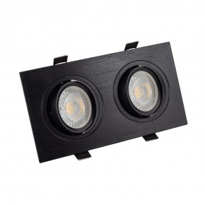 DK3022-BK Встраиваемый светильник, IP 20, 10 Вт, GU5.3, LED, черный, пластик в Губкинском - gubkinskiy.ok-mebel.com | фото