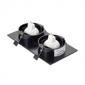 DK3022-BK Встраиваемый светильник, IP 20, 10 Вт, GU5.3, LED, черный, пластик в Губкинском - gubkinskiy.ok-mebel.com | фото 3