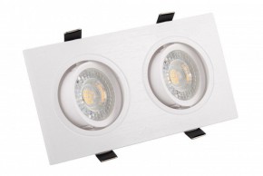 DK3022-WH Встраиваемый светильник, IP 20, 10 Вт, GU5.3, LED, белый, пластик в Губкинском - gubkinskiy.ok-mebel.com | фото