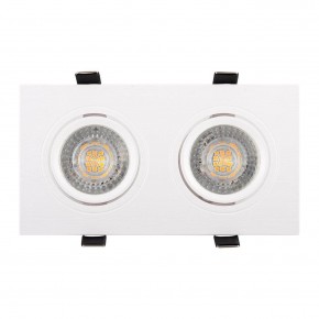 DK3022-WH Встраиваемый светильник, IP 20, 10 Вт, GU5.3, LED, белый, пластик в Губкинском - gubkinskiy.ok-mebel.com | фото 2