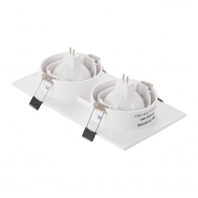 DK3022-WH Встраиваемый светильник, IP 20, 10 Вт, GU5.3, LED, белый, пластик в Губкинском - gubkinskiy.ok-mebel.com | фото 3