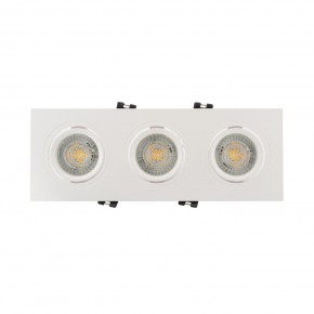 DK3023-WH Встраиваемый светильник, IP 20, 10 Вт, GU5.3, LED, белый, пластик в Губкинском - gubkinskiy.ok-mebel.com | фото