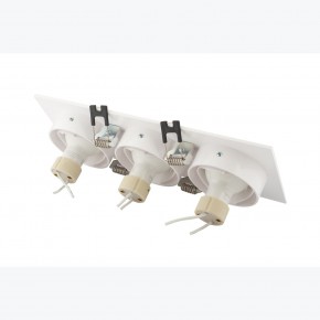DK3023-WH Встраиваемый светильник, IP 20, 10 Вт, GU5.3, LED, белый, пластик в Губкинском - gubkinskiy.ok-mebel.com | фото 4