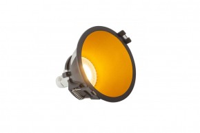 DK3026-BG Встраиваемый светильник, IP 20, 10 Вт, GU5.3, LED, черный/золотой, пластик в Губкинском - gubkinskiy.ok-mebel.com | фото 3
